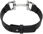 Ferragamo Black Horsebit Bracelet