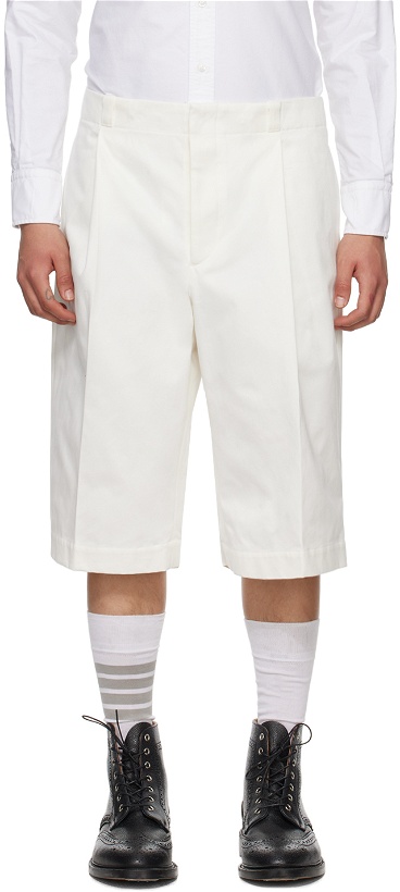 Photo: Thom Browne White Unconstructed Shorts