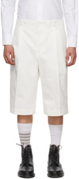 Thom Browne White Unconstructed Shorts
