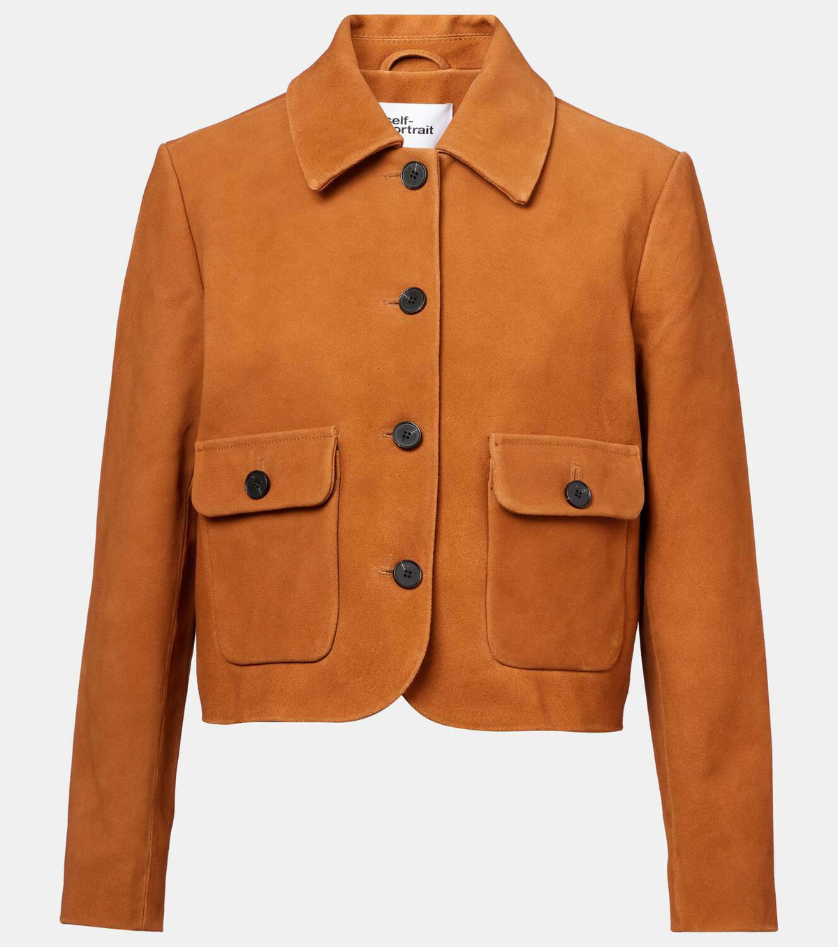 Self-Portrait Suede jacket