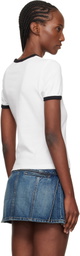 Courrèges White Signature Contrast T-shirt