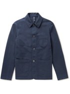 Incotex - Stretch-Cotton Shirt Jacket - Blue