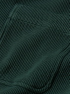 Frescobol Carioca - Preto Waffle-Knit Cotton Overshirt - Green