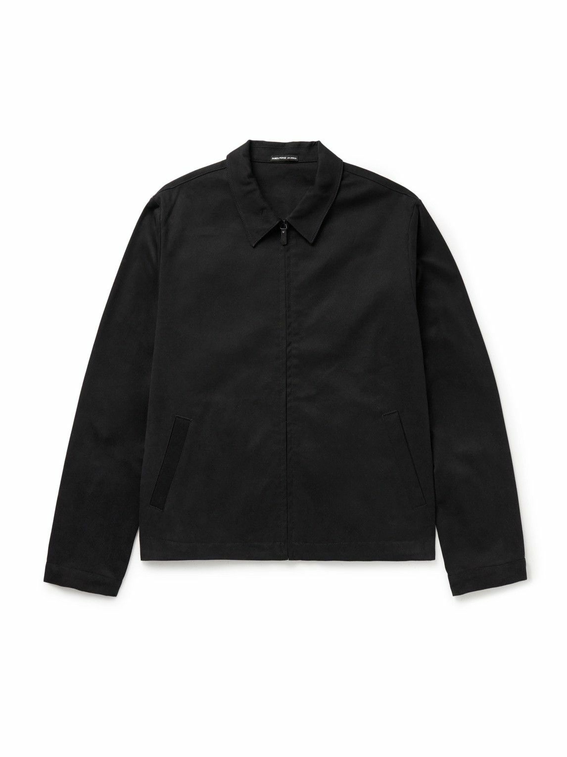 James Perse - Cotton-Blend Twill Coach Jacket - Black
