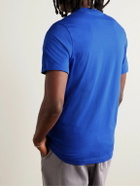 Nike - Sportswear Club Logo-Embroidered Cotton-Jersey T-Shirt - Blue