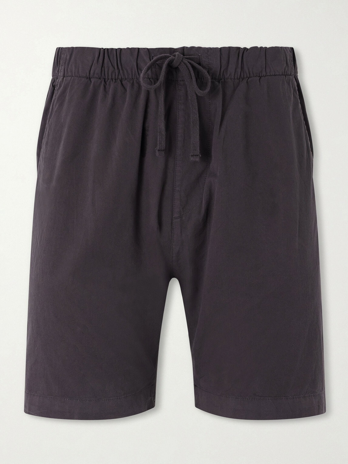 Hartford - Joggy Straight-Leg Cotton Drawstring Shorts - Blue