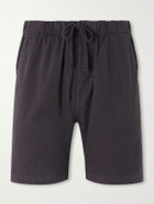 Hartford - Joggy Straight-Leg Cotton Drawstring Shorts - Blue