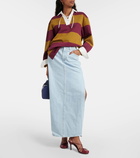 Agolde Astrid Slice denim maxi skirt