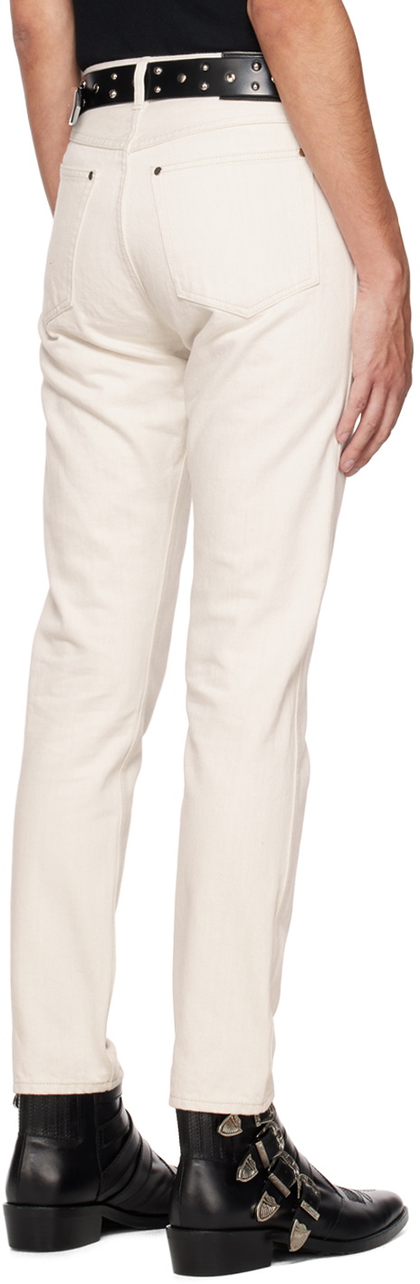 The Letters Off-White Tapered Jeans