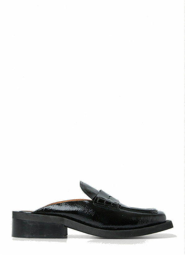 Photo: Squared Toe Mules in Black