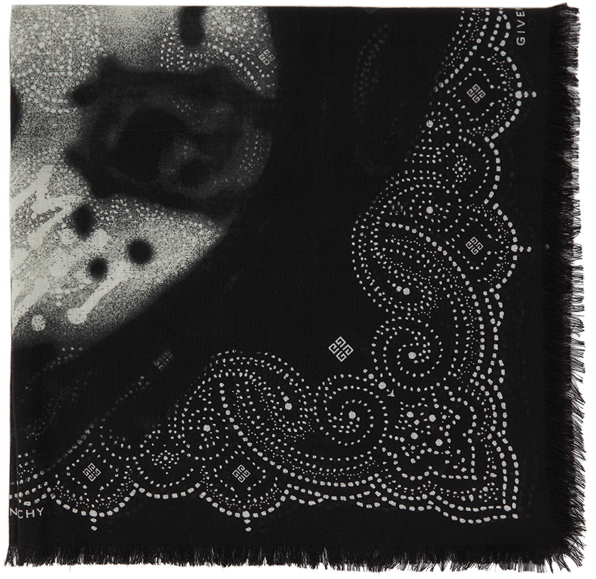 Givenchy Black Chito Edition Bandana Scarf Givenchy