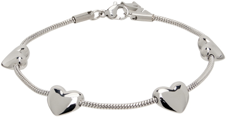 Photo: Marland Backus Silver Heart Strings Bracelet