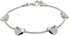 Marland Backus Silver Heart Strings Bracelet