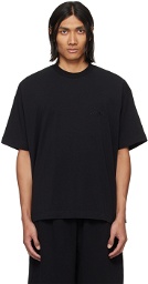 VTMNTS Black Embroidered T-Shirt