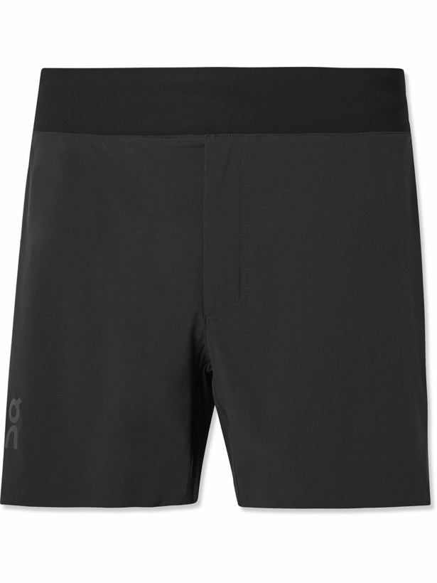 Photo: ON - Straight-Leg Stretch-Shell and Mesh Shorts - Black