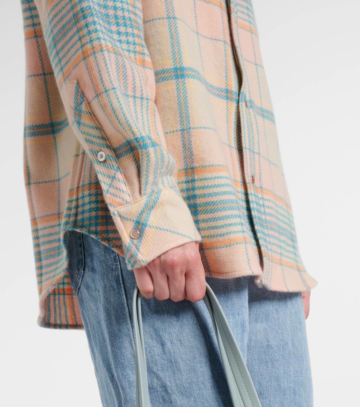 God's True Cashmere Lover plaid cashmere shirt