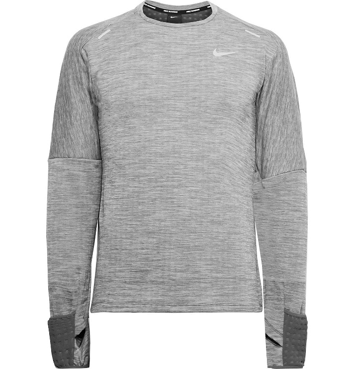Photo: Nike Running - Sphere Element 3.0 Mélange Dri-FIT T-Shirt - Gray