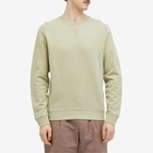 Sunspel Men's Loopback Crew Sweatshirt in Pale Khaki