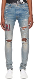 AMIRI Blue Flannel Core Jeans