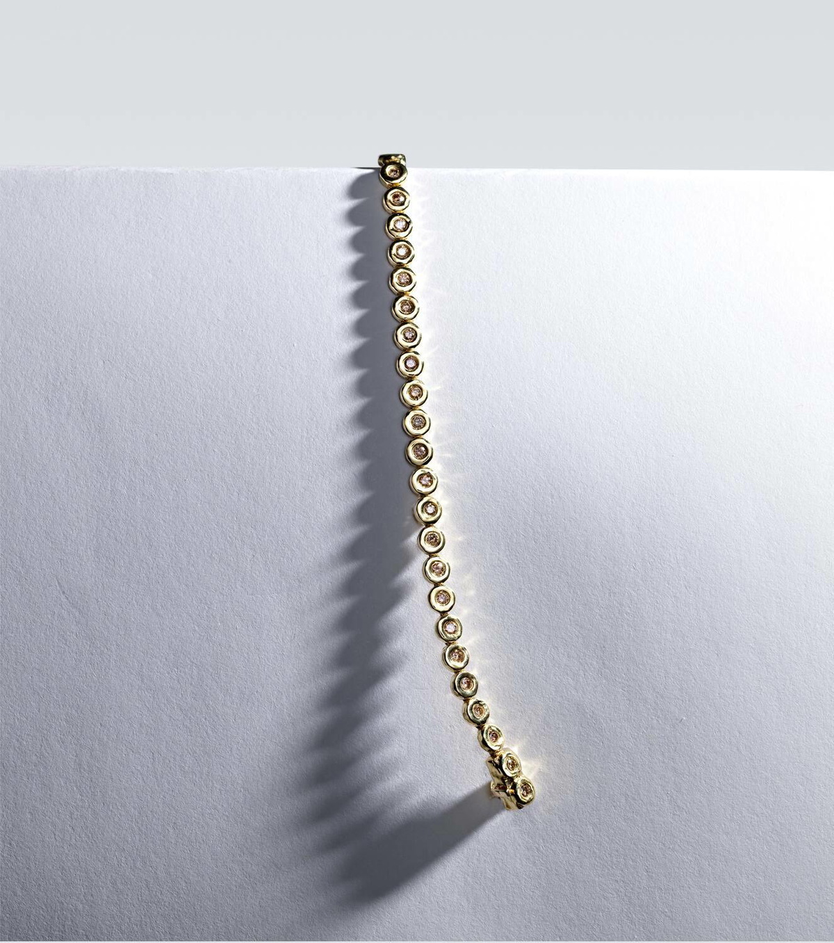 Octavia Elizabeth Blossom 18kt gold tennis bracelet with diamonds