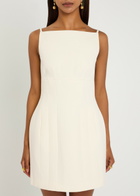 Roland Mouret Light Crepe Strap Mini Dress Cream