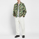 A Bathing Ape Men's ABC Camo Relaxed Coach Jacket in Green