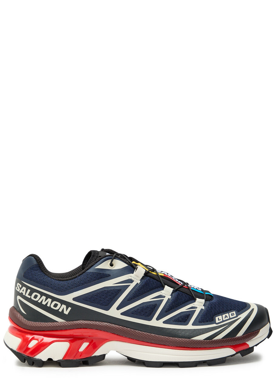 Salomon XT-6 Panelled Mesh Sneakers Black