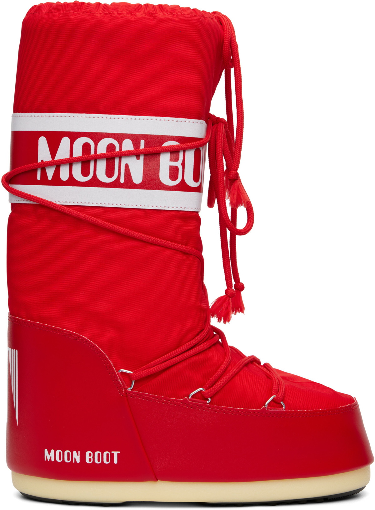 Moon Boot Red Icon Nylon Boots