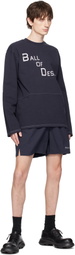 Palmes Navy Global Tennis Shorts
