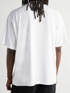 Balenciaga - Logo-Print Mesh Swim T-Shirt - White