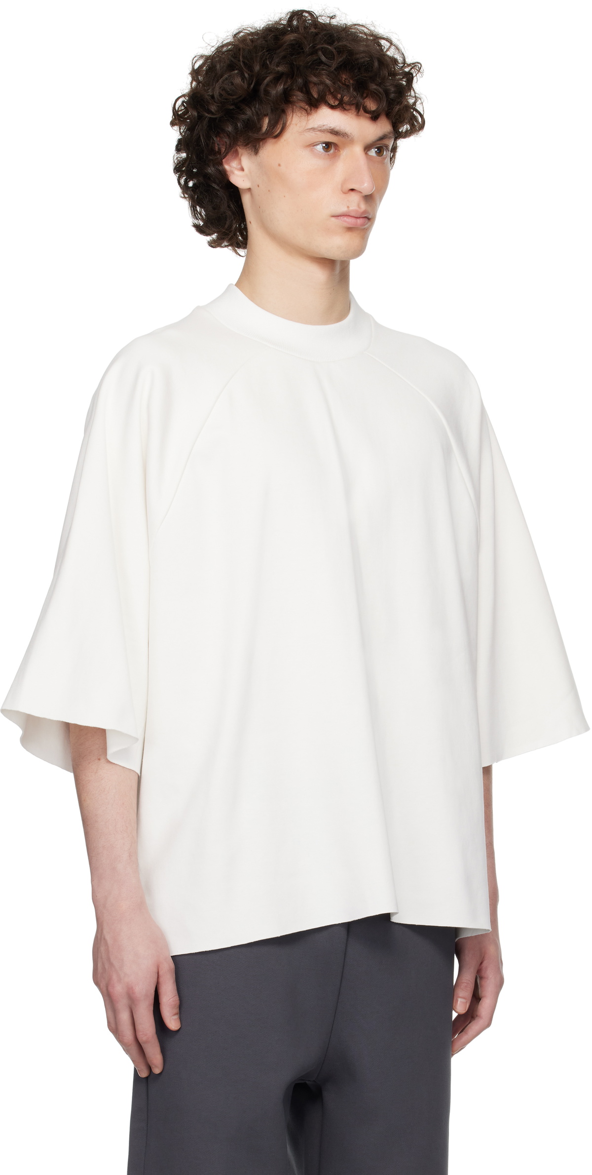 【AAKE】WHYTE RAGLAN T Seventh White Raglan Box T-shirt Seventh