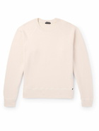 TOM FORD - Slim-Fit Garment-Dyed Cotton-Jersey Sweatshirt - Neutrals