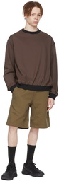 AFFXWRKS Brown Nylon Sweatshirt