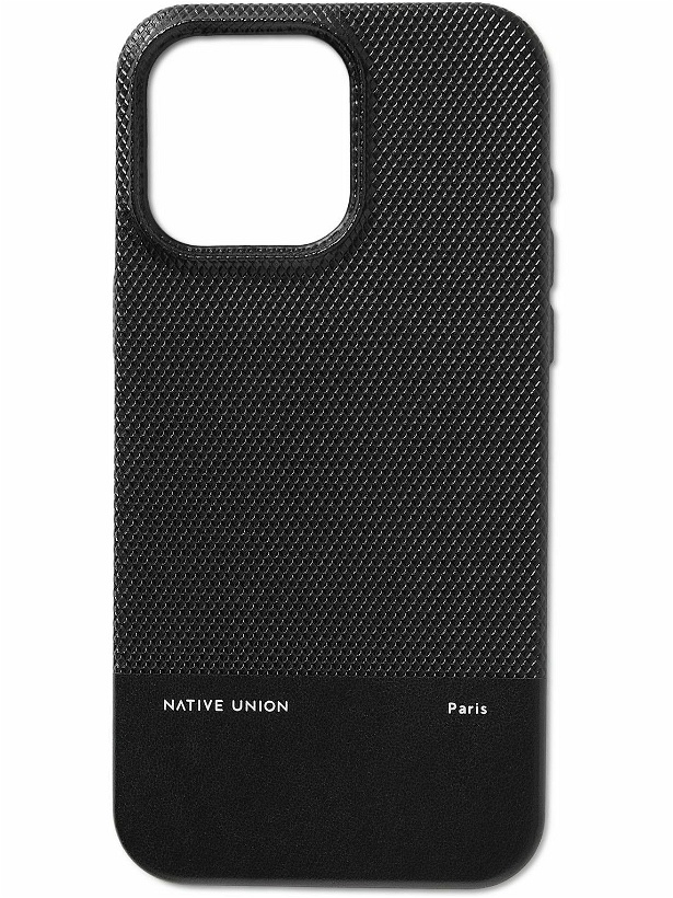 Photo: Native Union - (Re)Classic Logo-Print Faux Leather iPhone 15 Pro Max Phone Case