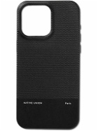 Native Union - (Re)Classic Logo-Print Faux Leather iPhone 15 Pro Max Phone Case