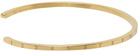 Maison Margiela Gold Mini Numbers Cuff Bracelet