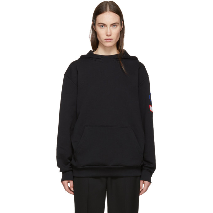 Photo: Acne Studios Black Hanging Phone Fog Hoodie