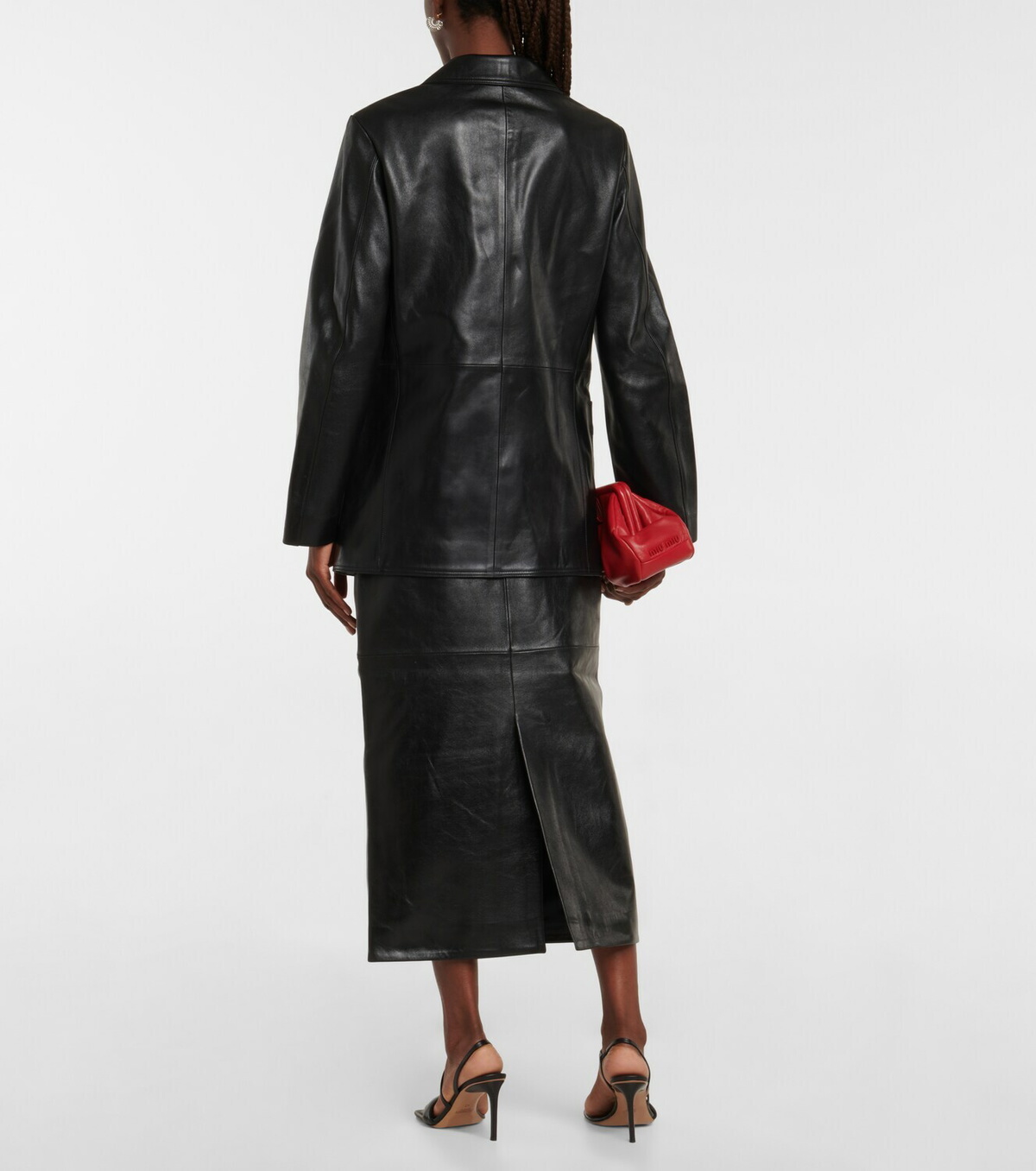 Dodo Bar Or Leather blazer