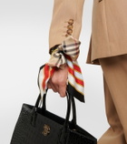 Burberry Skinny checked silk scarf