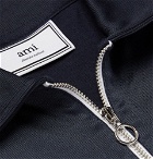 AMI - Jersey Half-Zip Sweater - Men - Navy