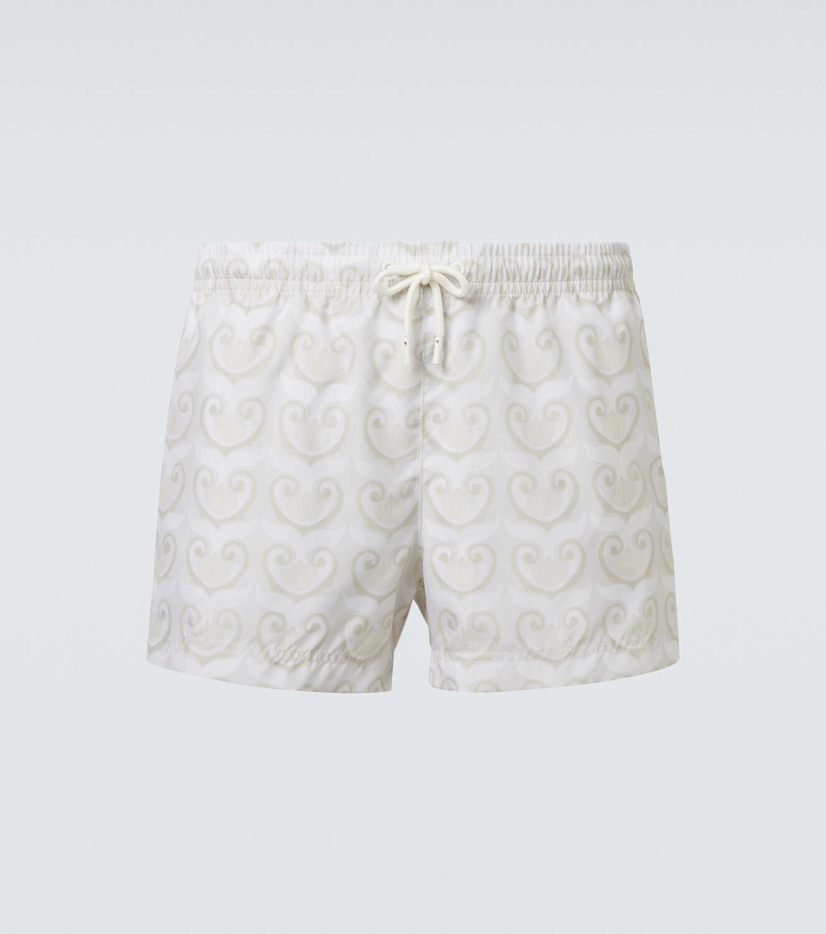 Commas Printed swim trunks