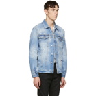 Dsquared2 Blue Denim Light Piranha Over Jacket