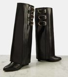 Givenchy Embellished leather knee-high boots