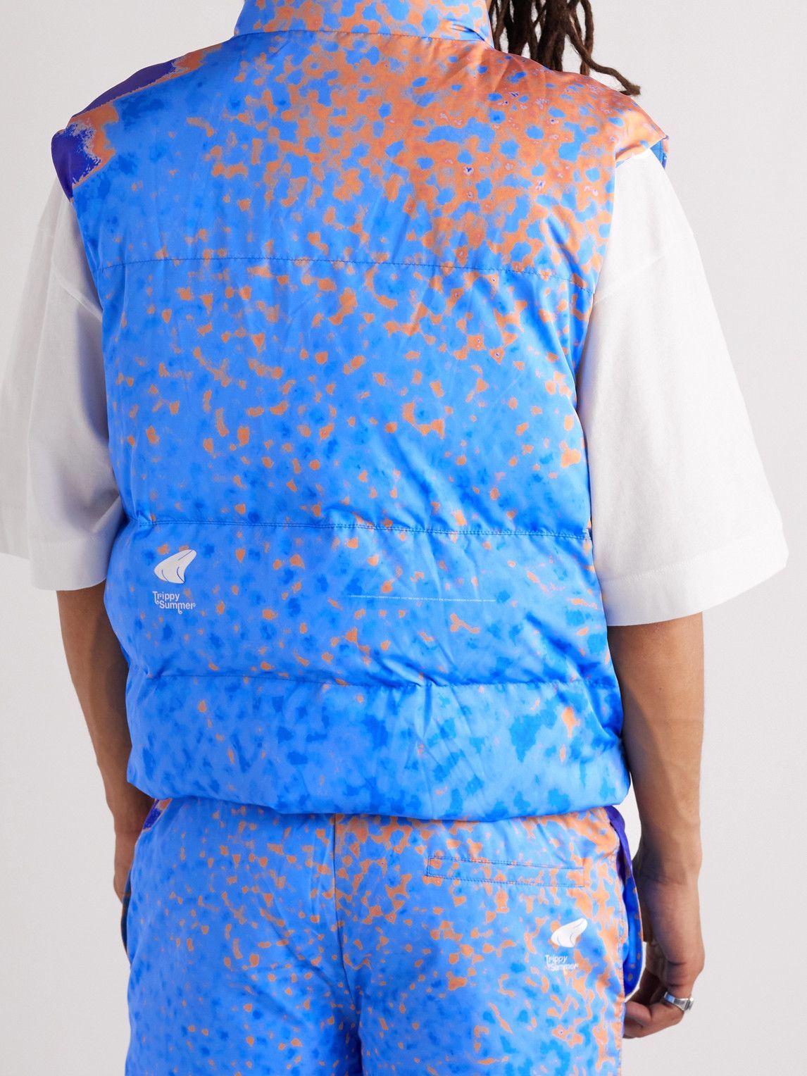 MSFTSrep - Quilted Printed Padded Shell Gilet - Multi
