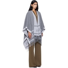 Max Mara Gray Hildestole Scarf