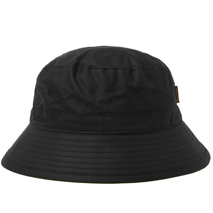 Photo: Barbour Wax Sports Hat Black