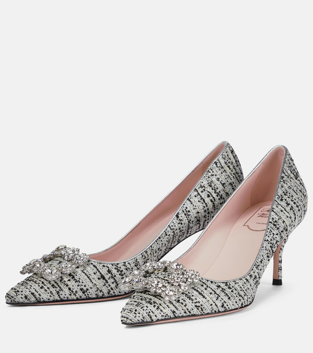 Roger Vivier Flower Strass tweed pumps Roger Vivier Roger Vivier Flower Strass tweed pumps Roger Vivier