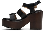 Gabriela Hearst Black Hera Platform Sandals