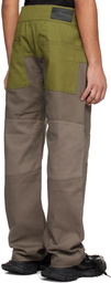 Raga Malak Khaki & Gray Velcro Jeans