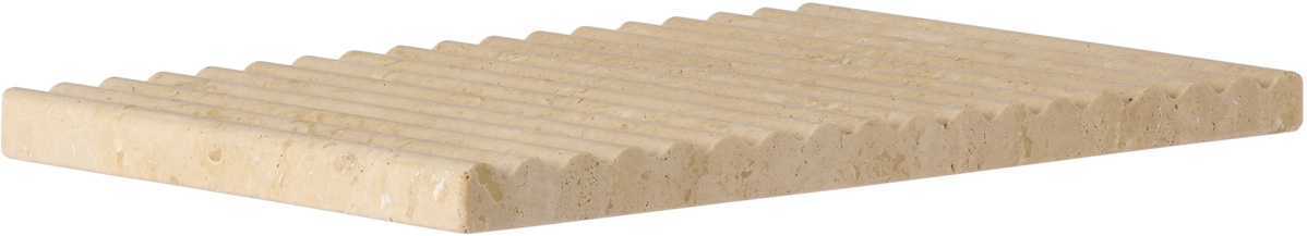 Binu Binu Beige Travertine Wave Tray